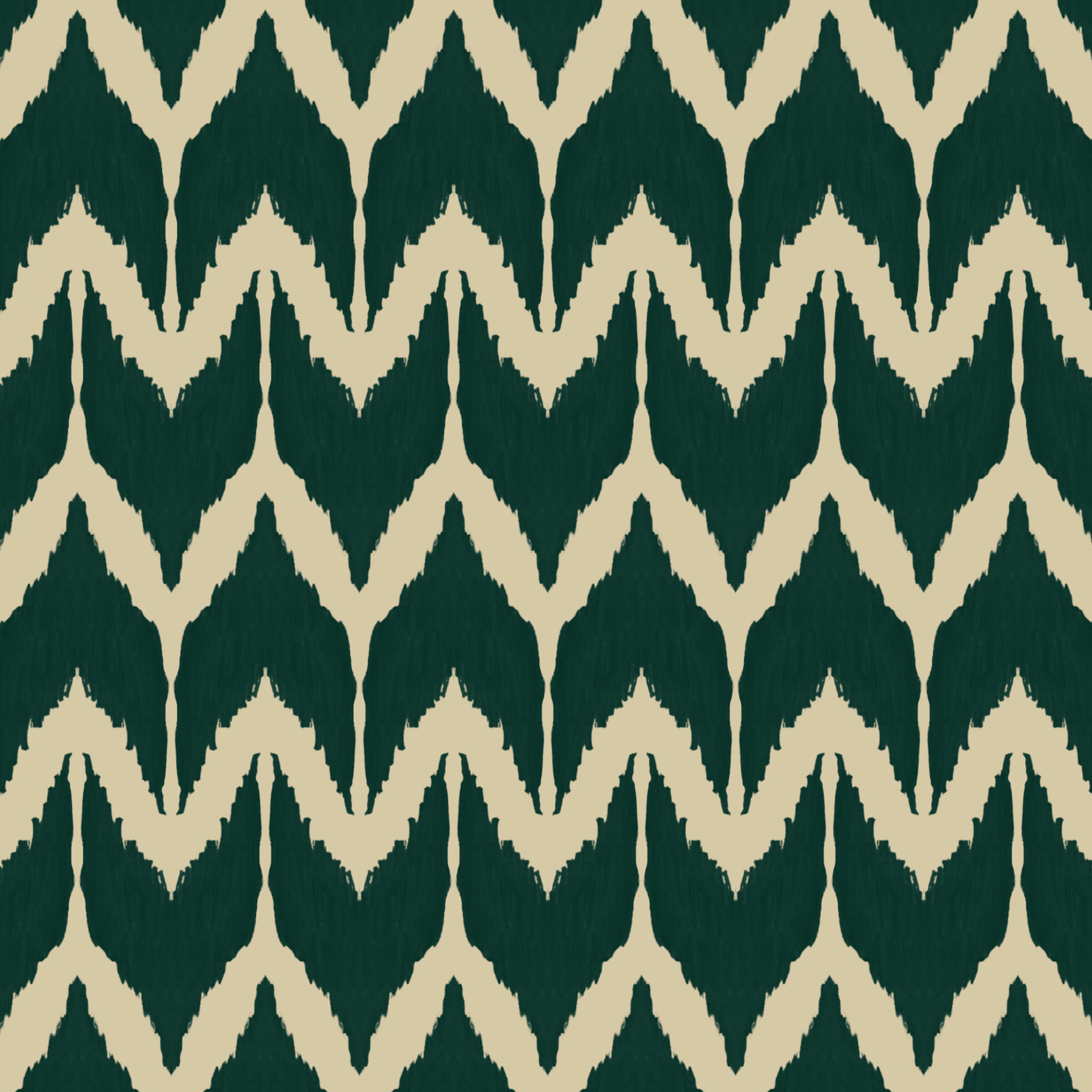 Catchii Behang Ikat Toko green