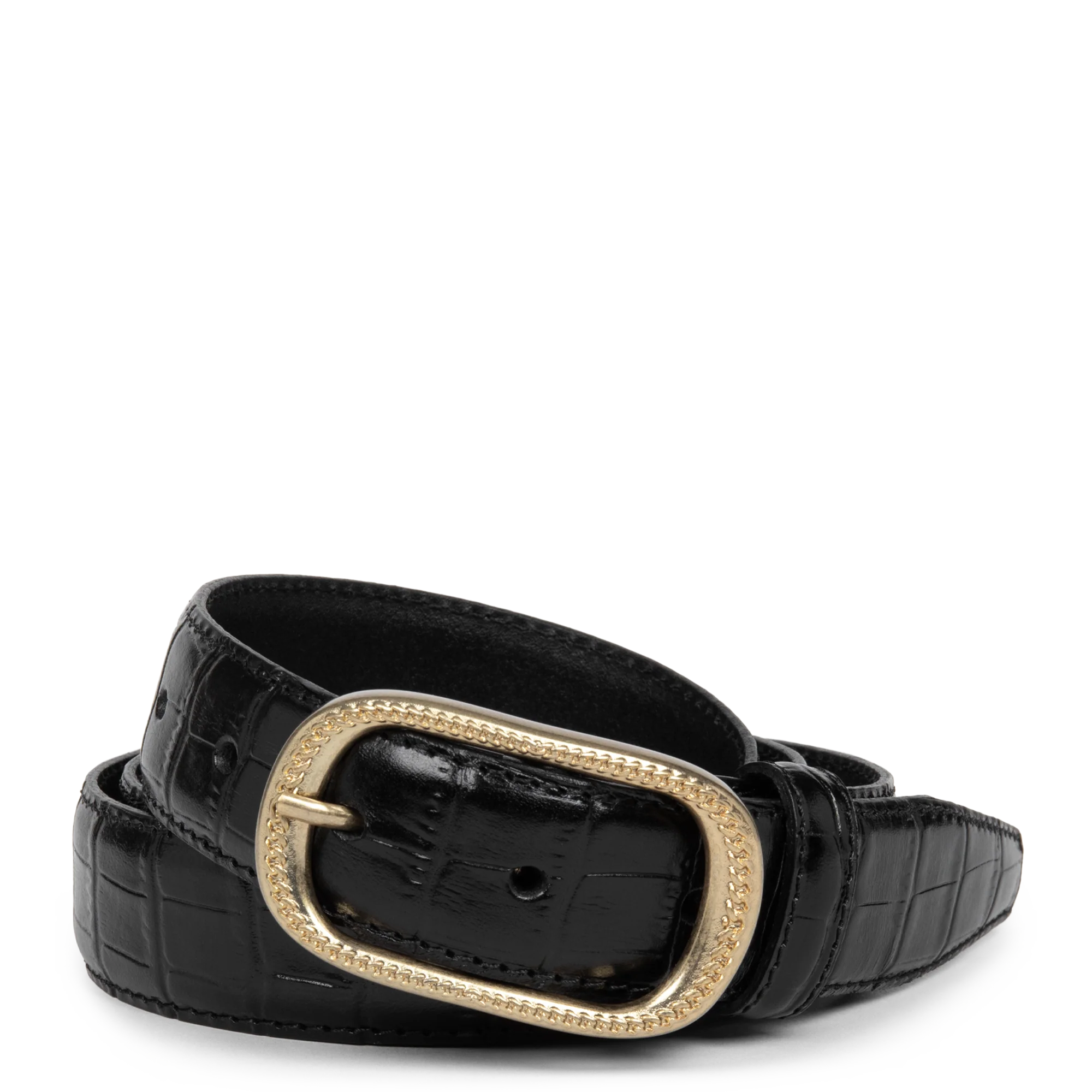 Ceinture - Ceinture Cuir Croco Femme