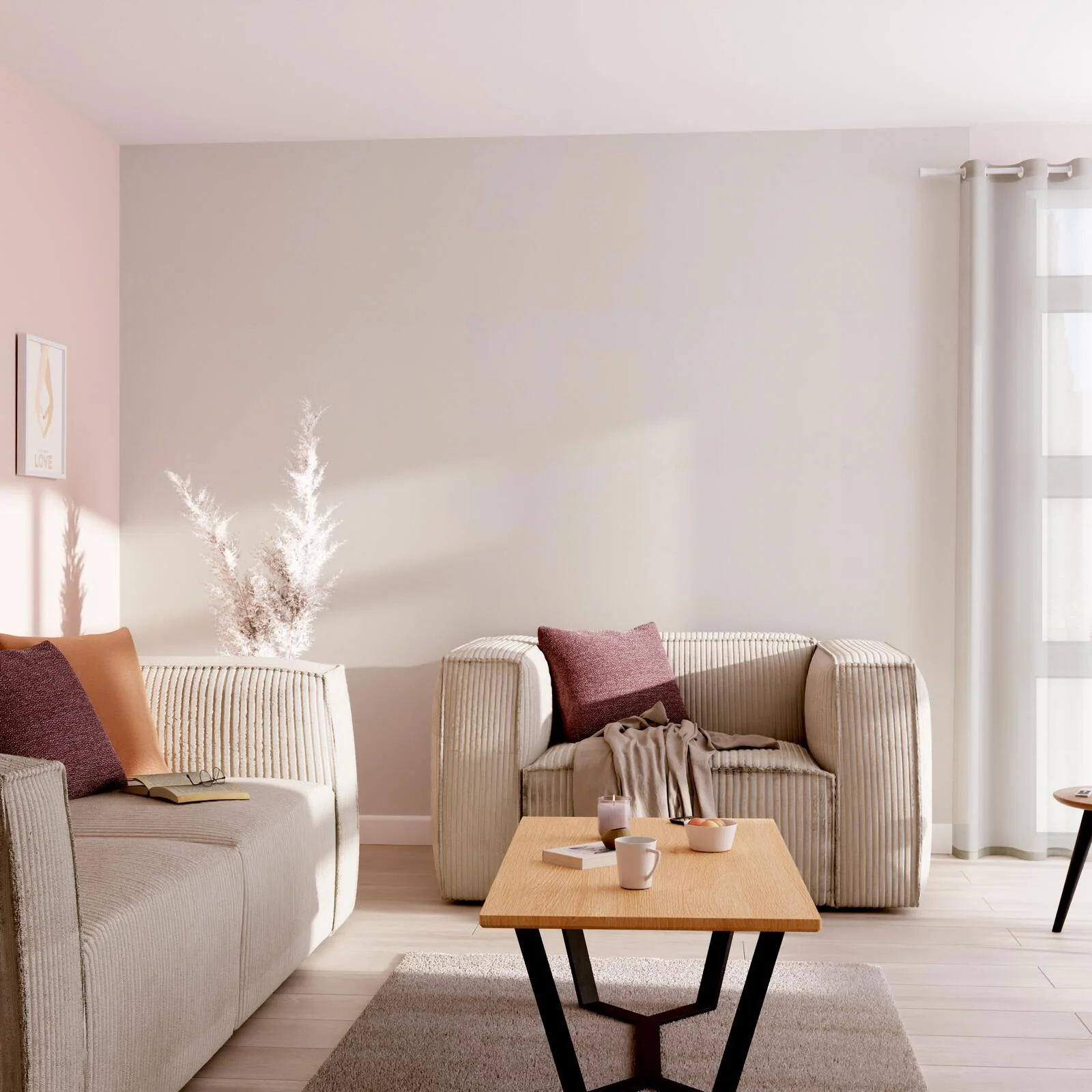 Papier peint intissé AKTEA coloris gris perle