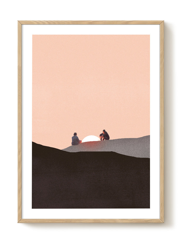 Maarten Léon - You and me alone - PSTR studio Kunst Poster