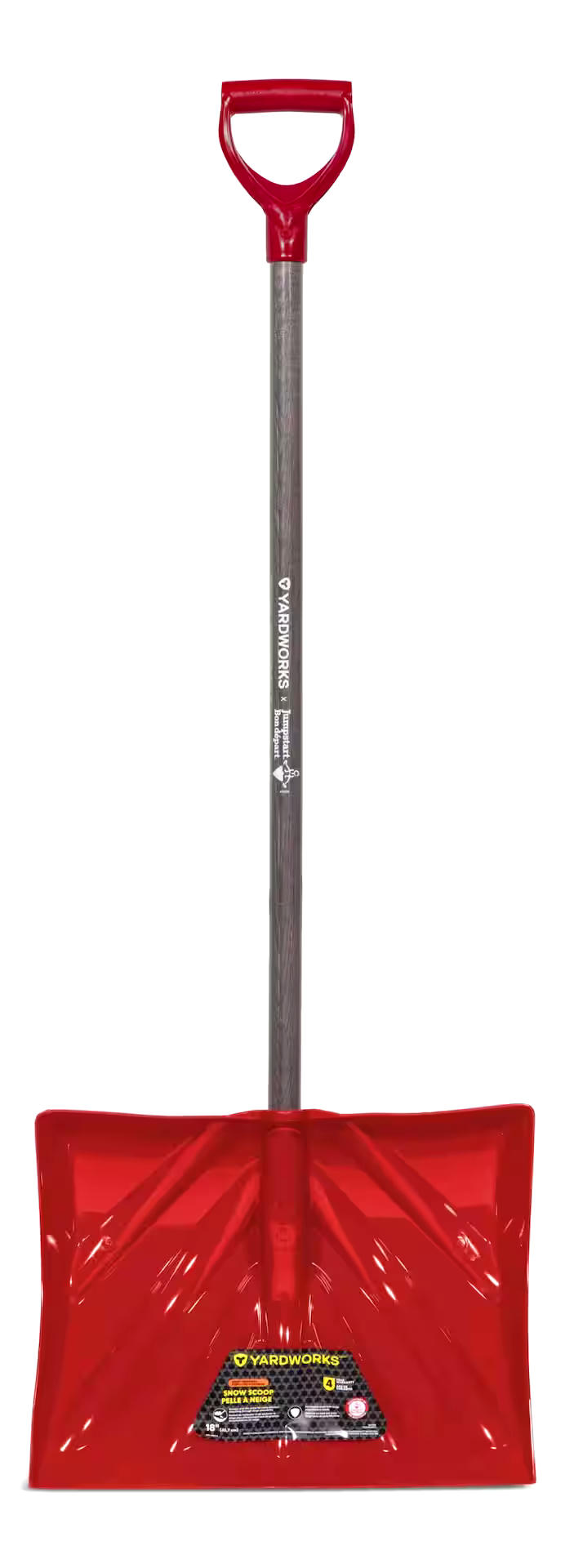 Yardworks Jumpstart Snow Shovel, Scoop, 18-in