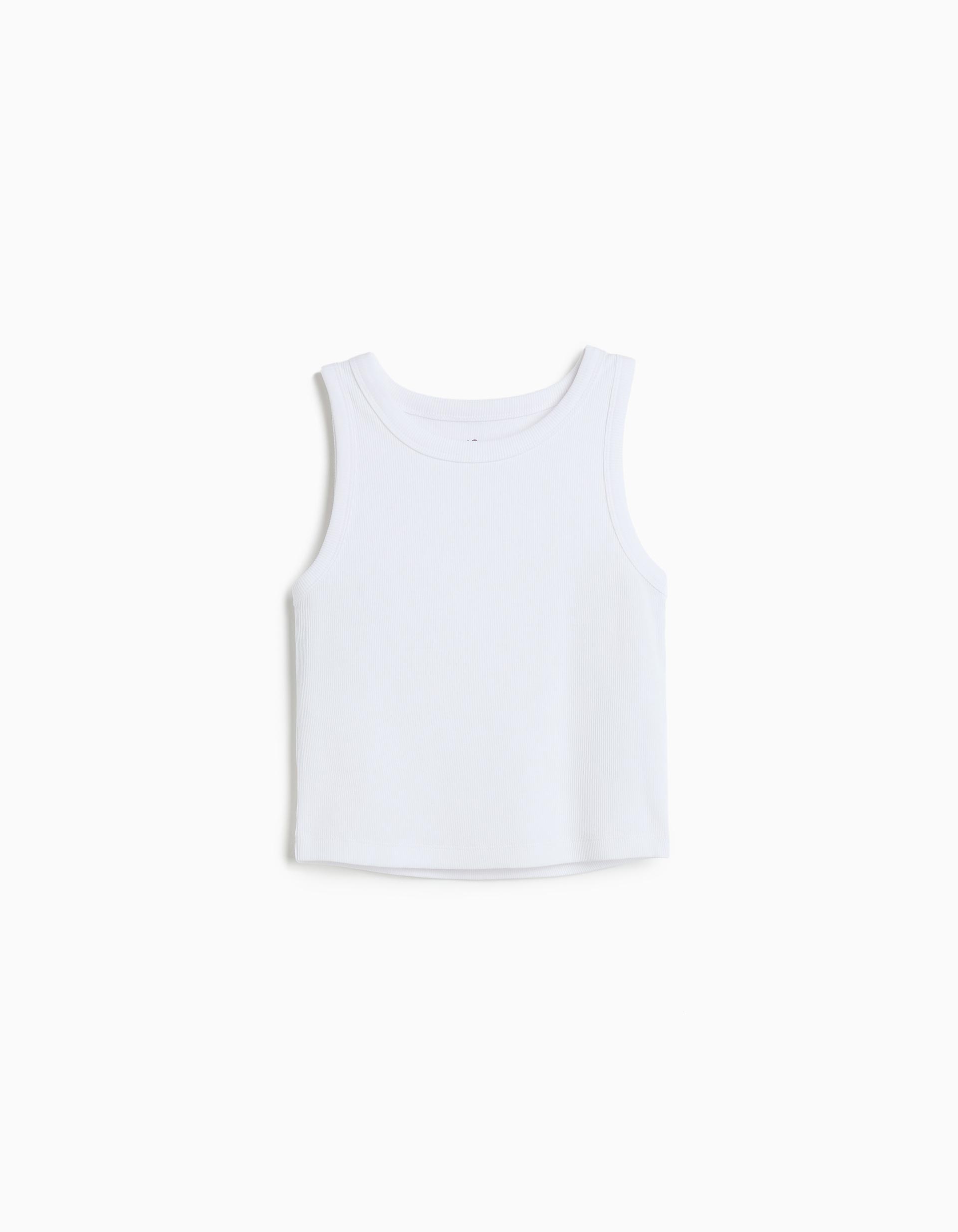 Top, Menina, Branco