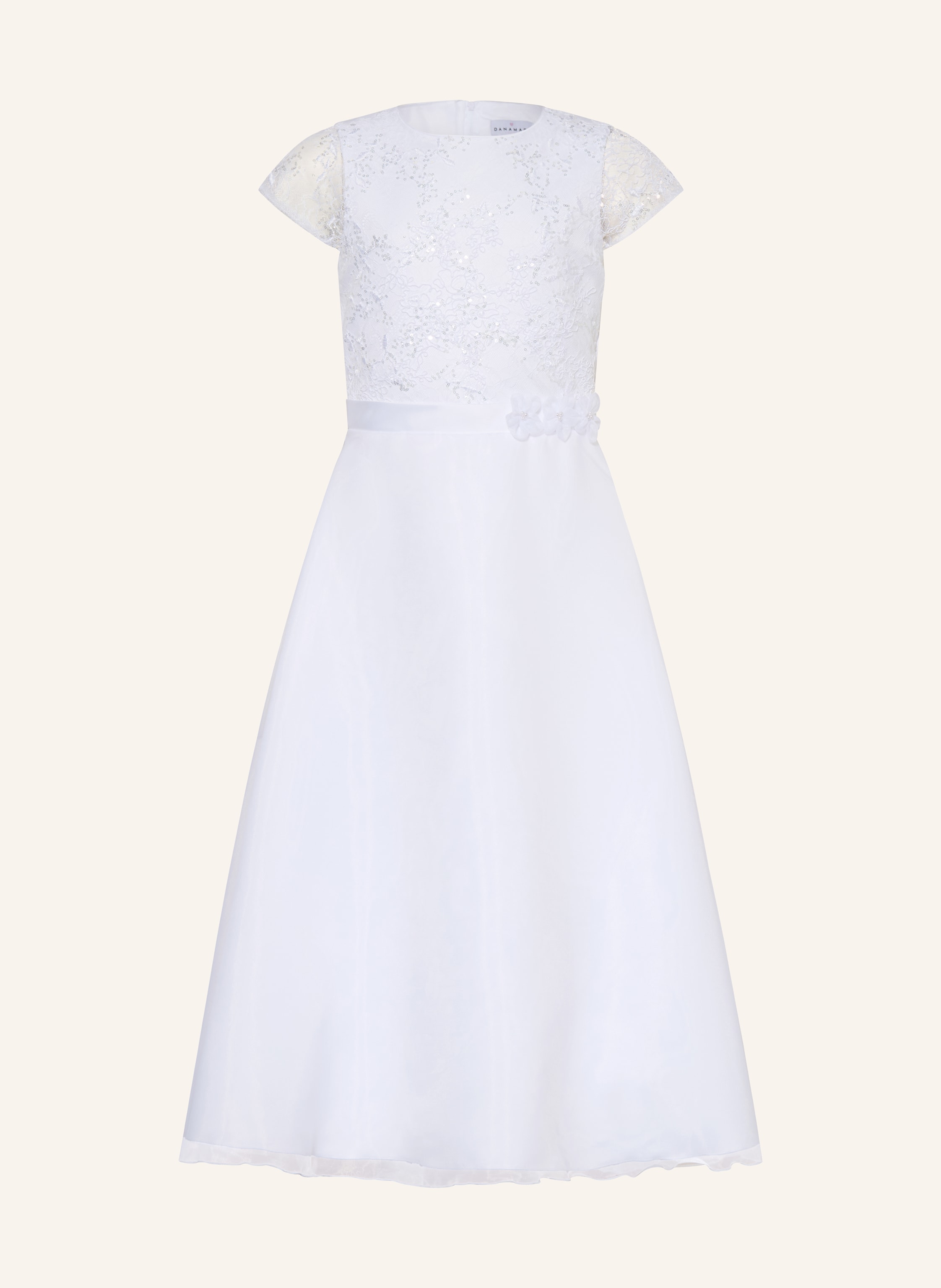 DANAMADE Kleid mit Spitze und Pailletten