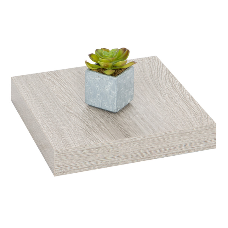 Tablette murale Chêne gris 23 x 23,5 x 3,8 cm PRACTO HOME