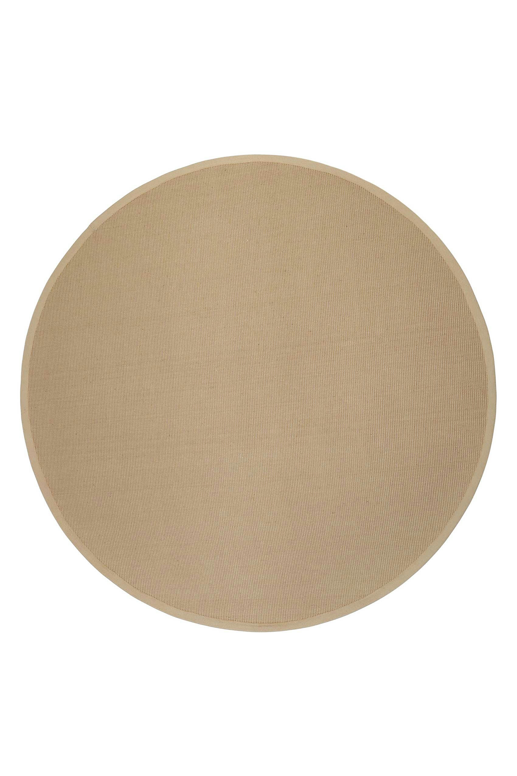 HUGO ONE - Tapis en jute, antidérapant couleur naturel Ø200