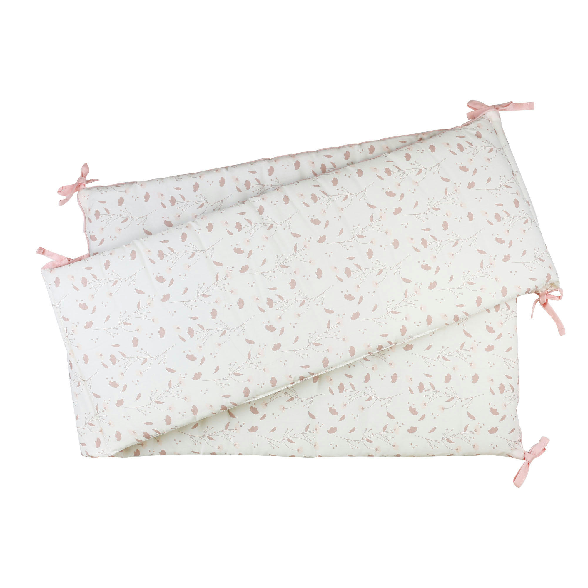 ROSE ET LILI - Tour de lit bébé  Blanc