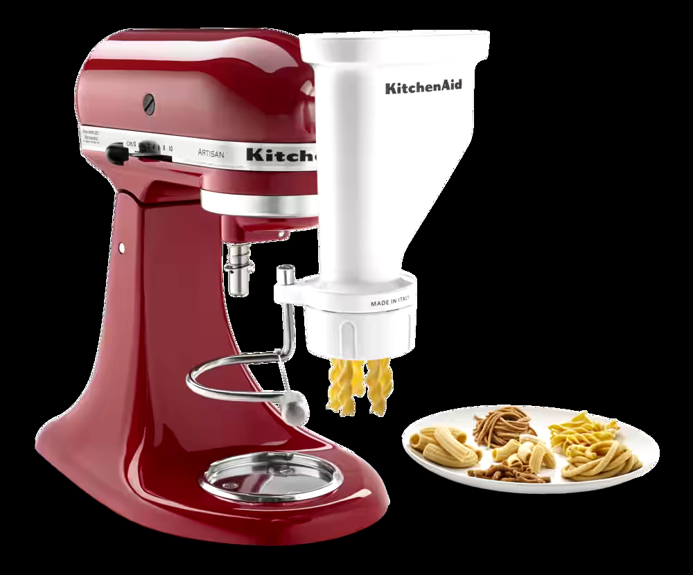KitchenAid® Gourmet Pasta Press Stand Mixer Attachment w/ 6 Change Discs