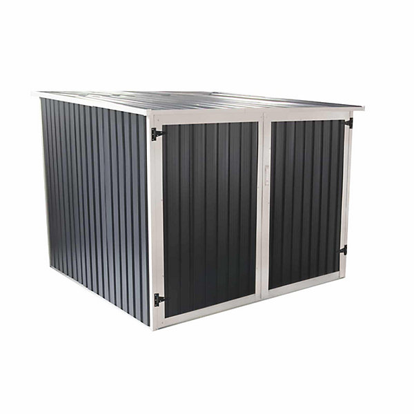 Abri de Jardin pour Velo en Metal Gardiun Veloc I (X2) 2,81 m2 198x142x157 cm Exterieur Anthracite