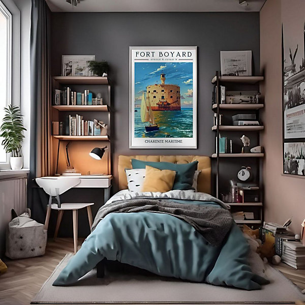 Affiche - Fort Boyard - Posters de nos Régions - Format A2 - Très Grand 59,4cm x 42cm