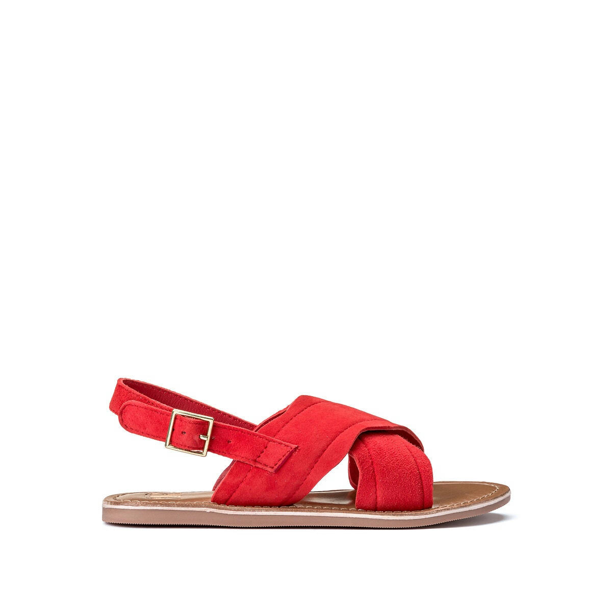 Sandales en cuir croisé