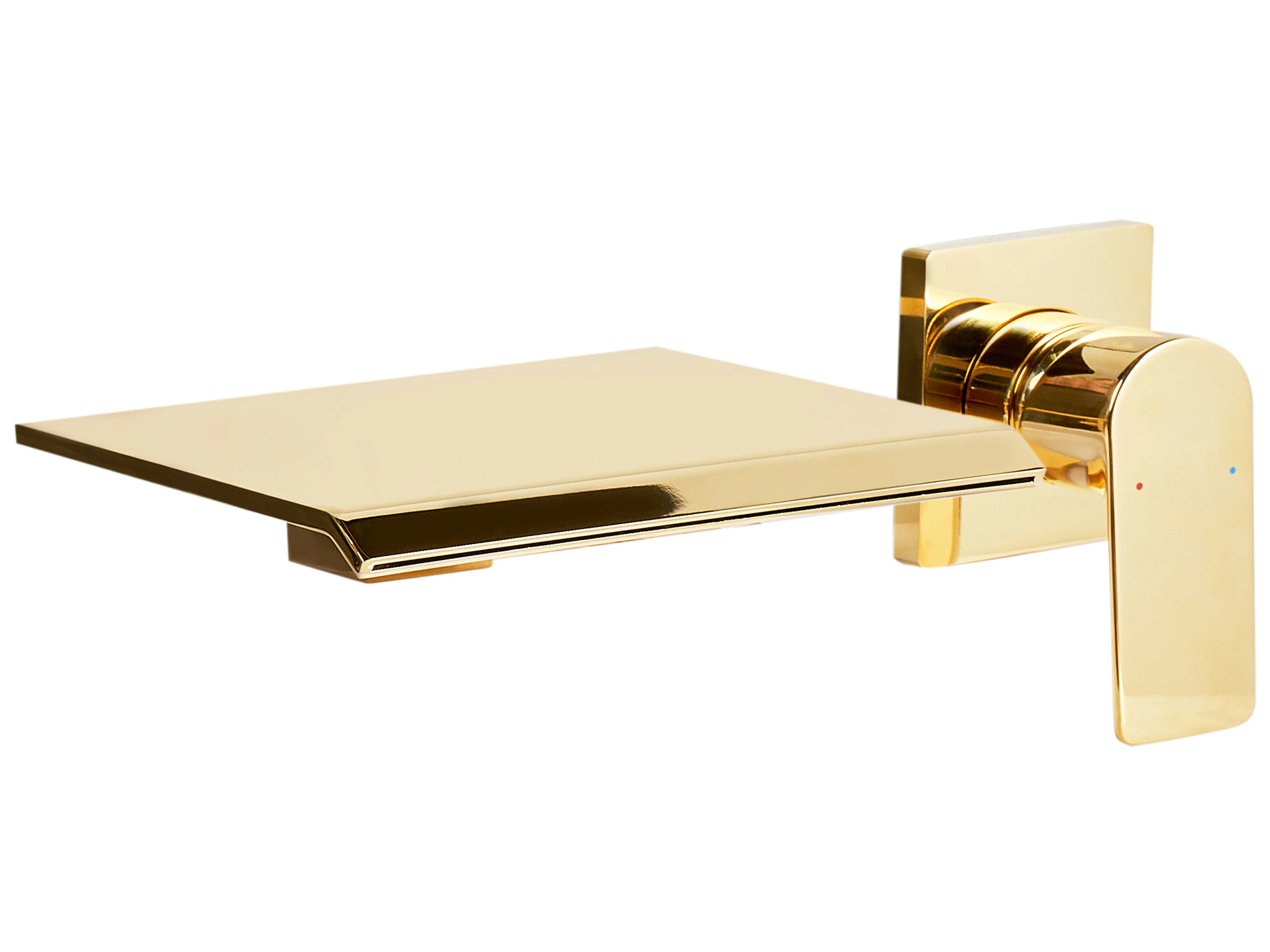 Wall Mounted Basin Mixer Tap APONWAO Brass Gold