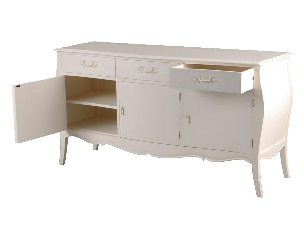 JOSEPHINE - Buffet en bois blanc