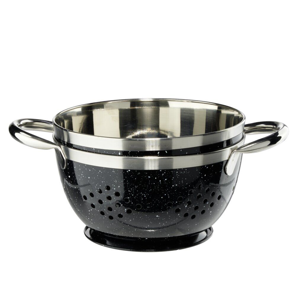 Passoire et bol à mixer assortis inox Ø15cm (3 modèles)