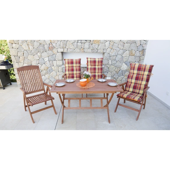 Klapptisch, BxHxL: 70 x 73 x 135 cm, Tischplatte: Eukalyptusholz
