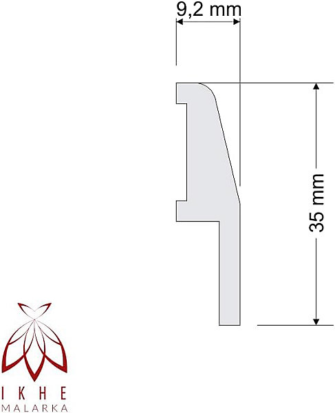 Moulure de finition pour panneaux muraux LB02 baguette décorative blanche 1 m, polystyrène rigide finition élégante (DK3)