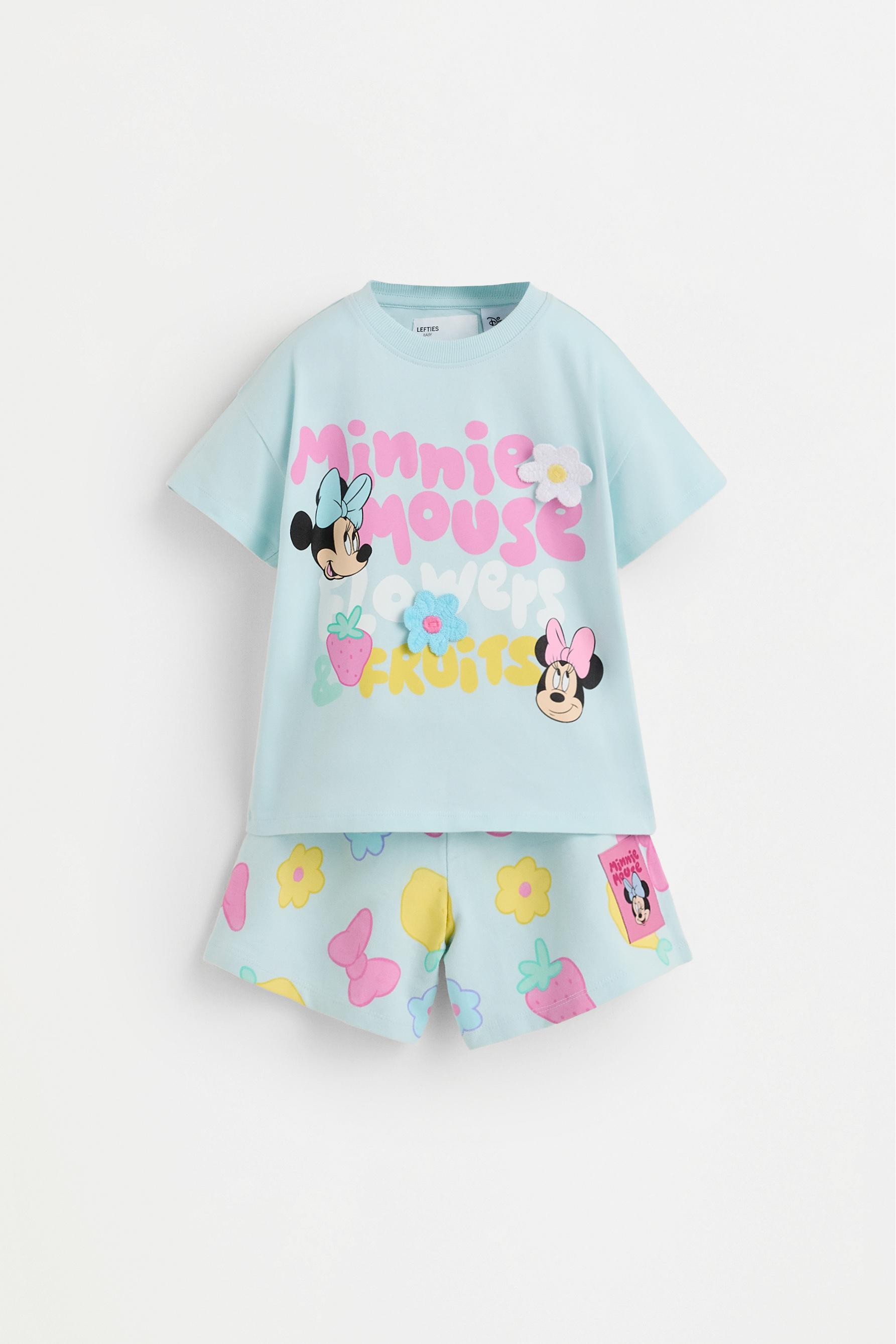 Set Minnie Mouse ©Disney camiseta flores y short