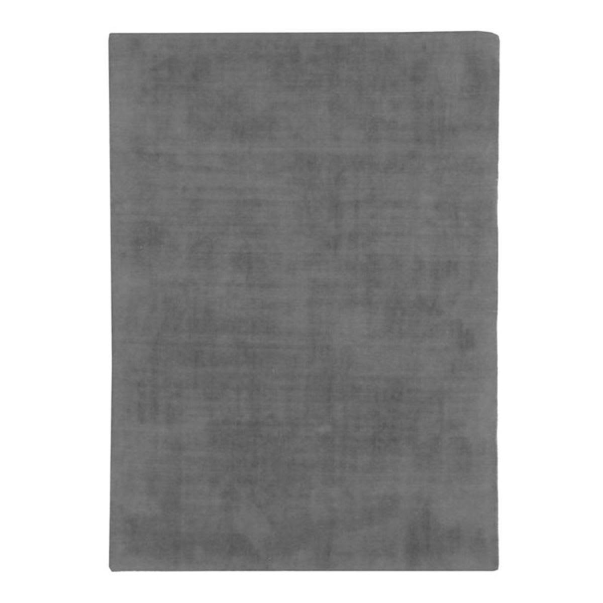 SANTAL - Tapis aspect velours gris 120x170