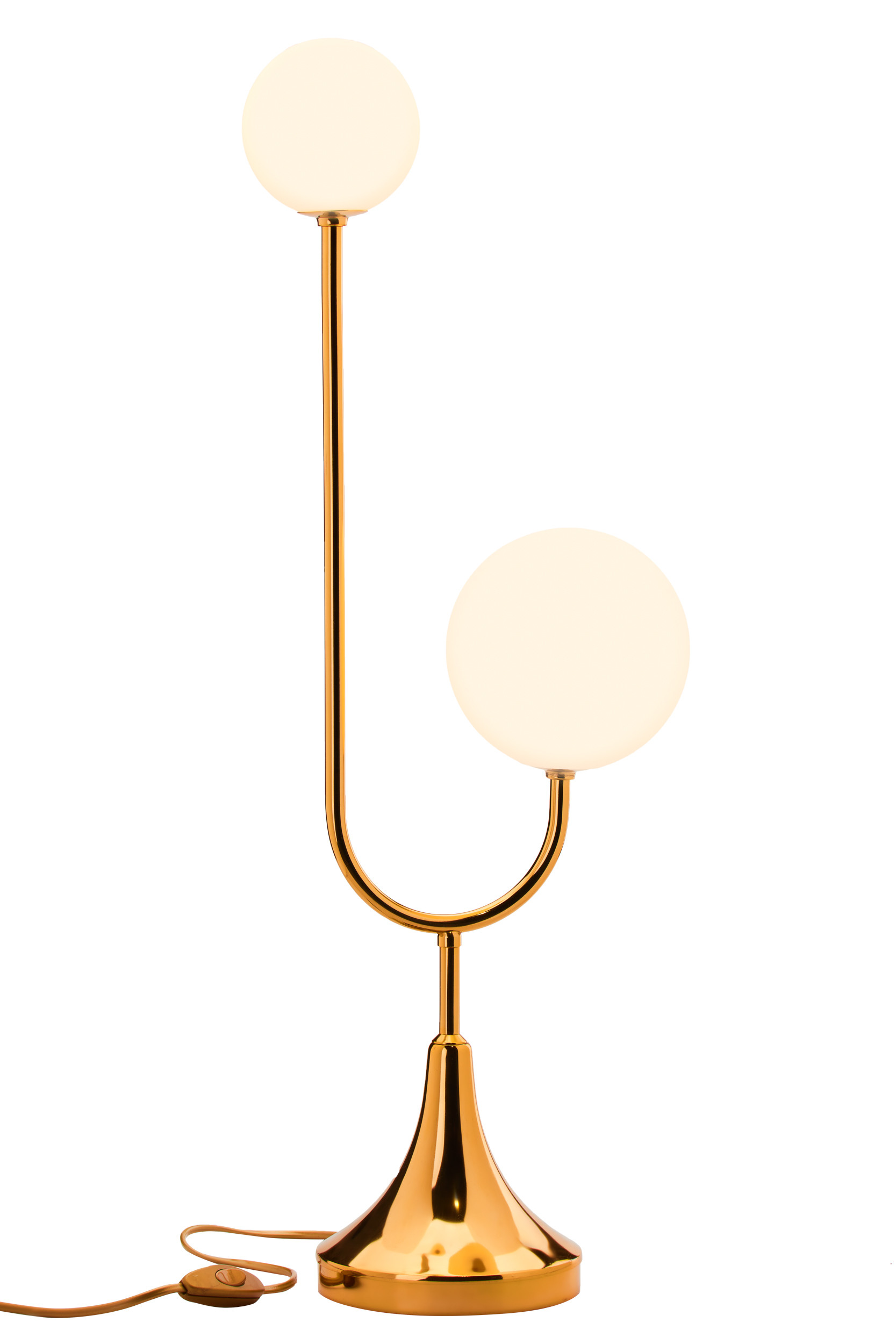 Lampa stołowa SELEN złoto-biały 2xG9x15W wym:73x15x27cm IP20 Jupiter