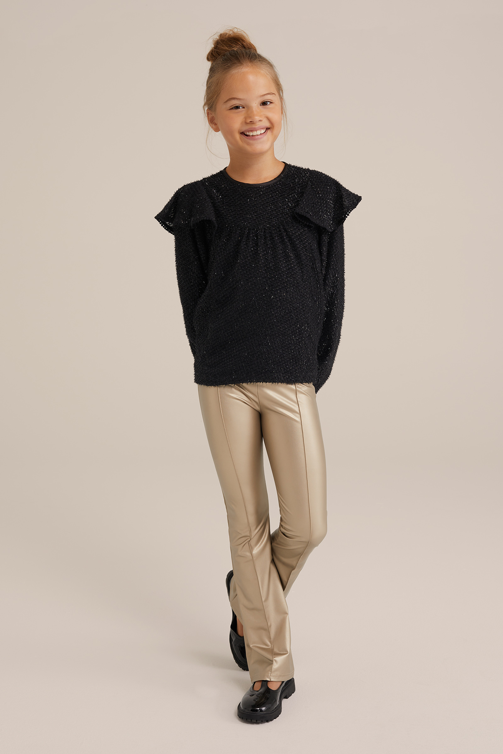 Meisjes blouse met structuur