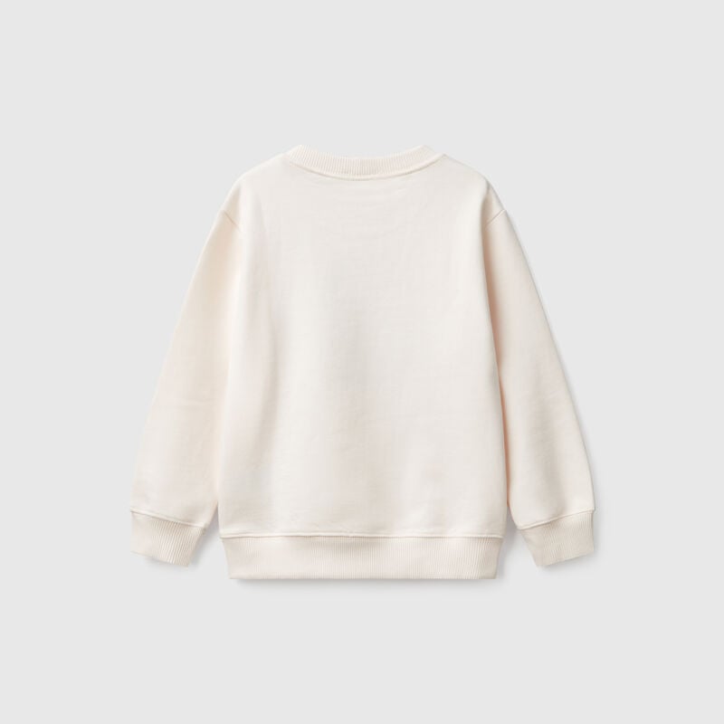 Crew neck sweatshirt with print