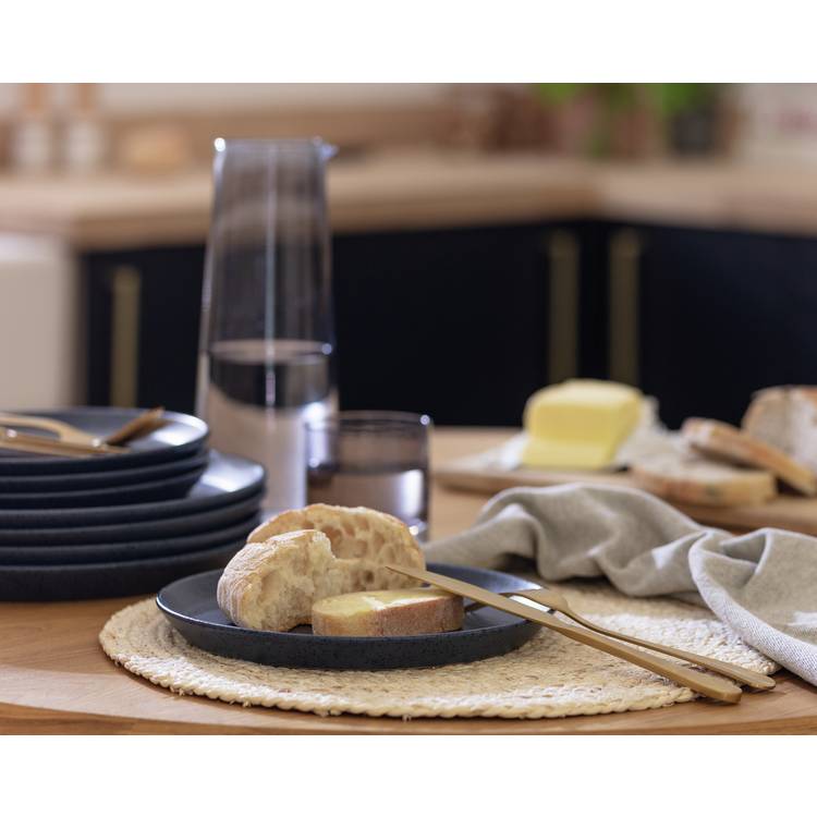 Habitat Addison 4 Piece Stoneware Side Plate - Blue