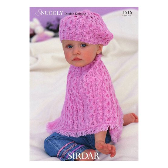 Sirdar Snuggly DK Poncho and Beret Digital Pattern 1516