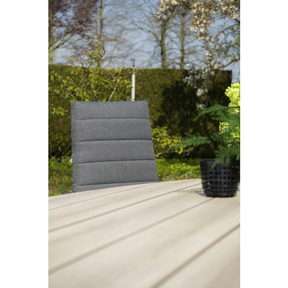 Gartentisch »Edison«, oval, Kunststoff/Aluminium, grau/braun