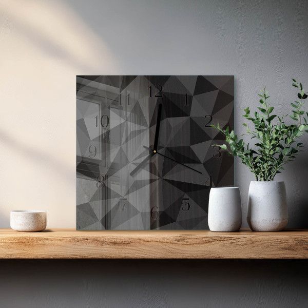 Zegar loft 30x30 Wzór 3D dekoracyjny do salonu