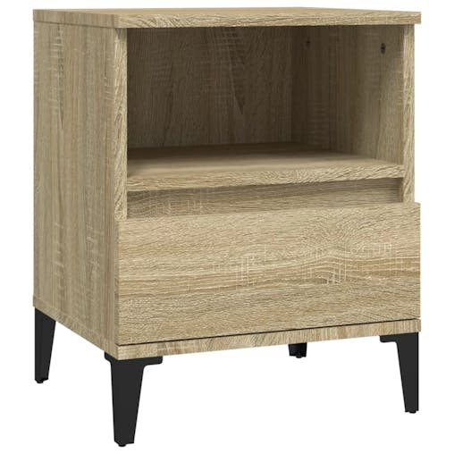 NNEVL Bedside Cabinet Sonoma Oak 40x35x50 cm