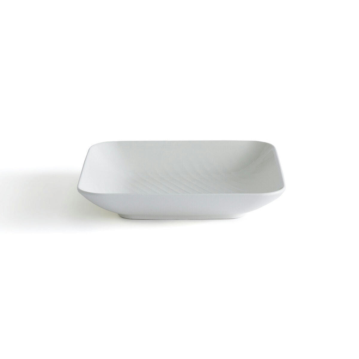 Lot de 6 assiettes creuses en porcelaine, Veldi