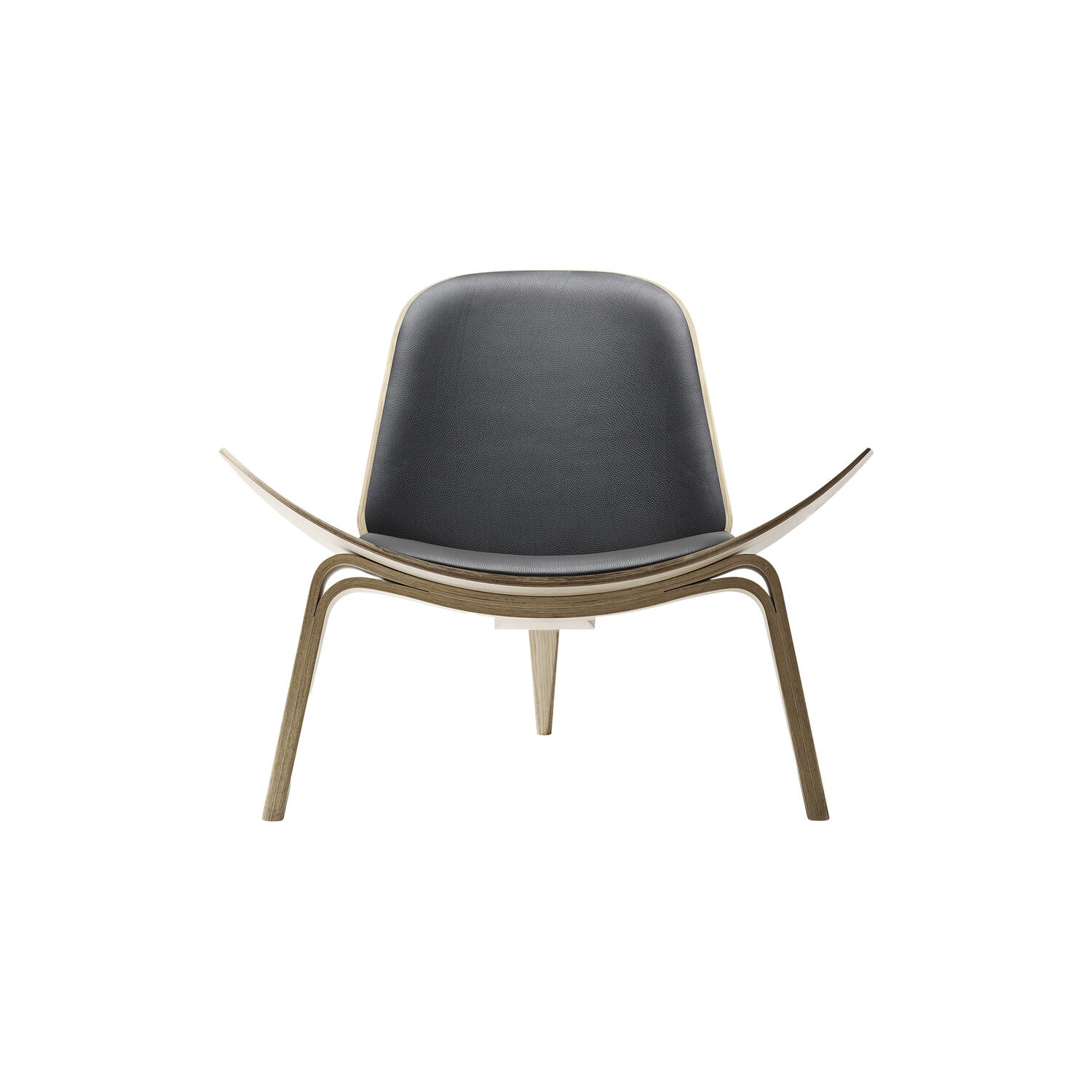 CH07 Skalstolen loungestol, lakeret eg/sort