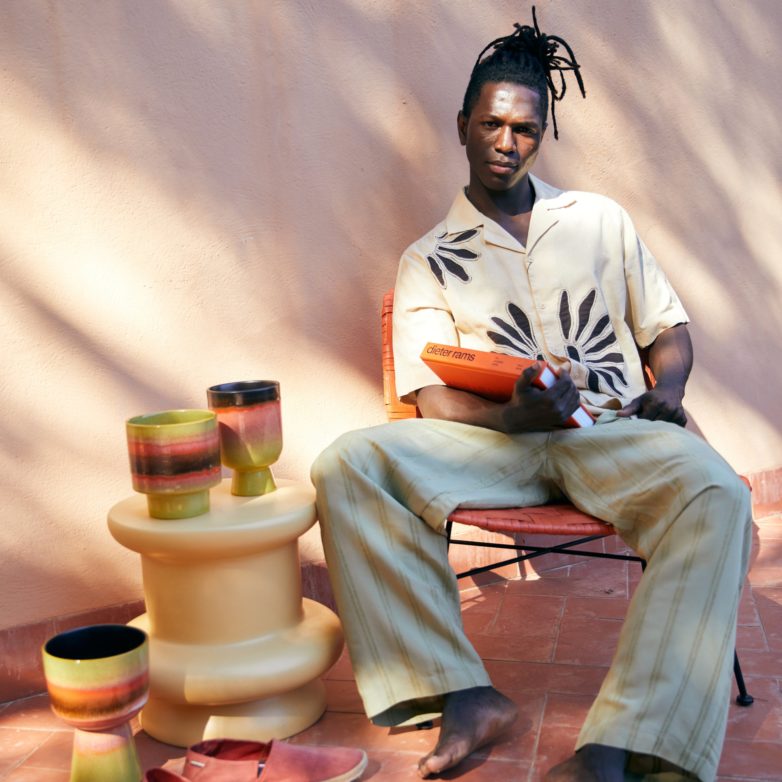 HKliving 70's Retro Bloempot - Ø 16,5 cm - Lime Green