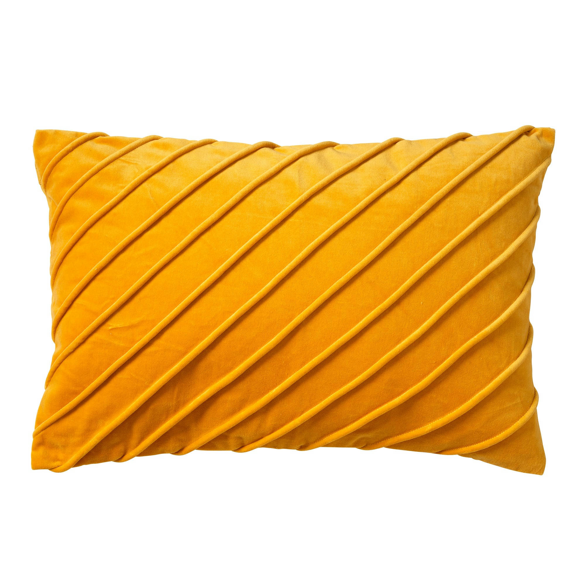- Housse de coussin jaune en velours-40x60 cm uni