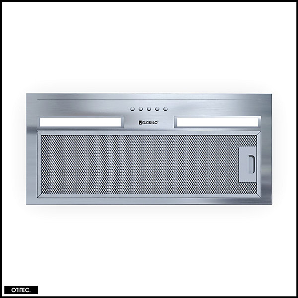 Hotte Casquette Aspirante Silencieuse - 60 cm - 320 m3/h - HADARIO - Inox