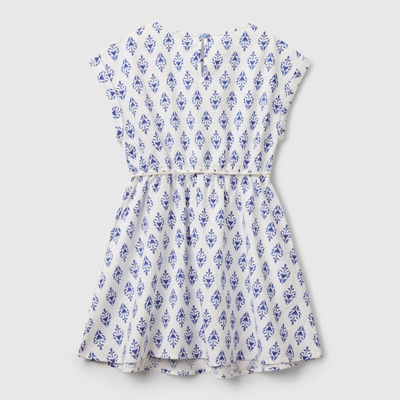 Patterned flared dress
