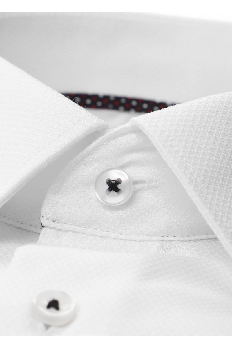 ETERNA Modern Fit Hemd weiss, Strukturiert (super langer Arm)