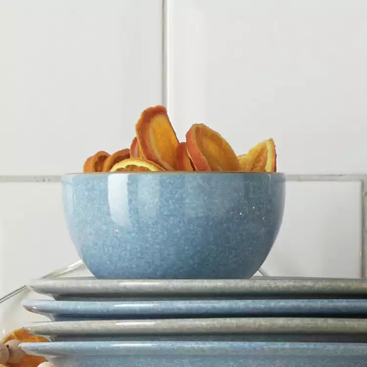 Denby Elements Set of 4 Stoneware Nibble Bowls - Blue