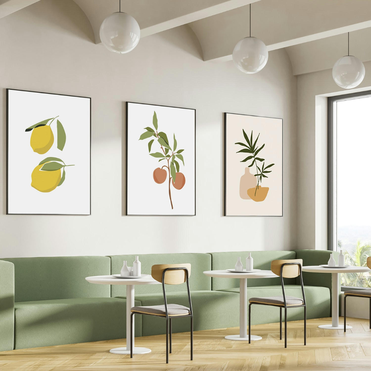 DÉCORATION MURALE - Décoration murale avec cadre en noir - Cuisine