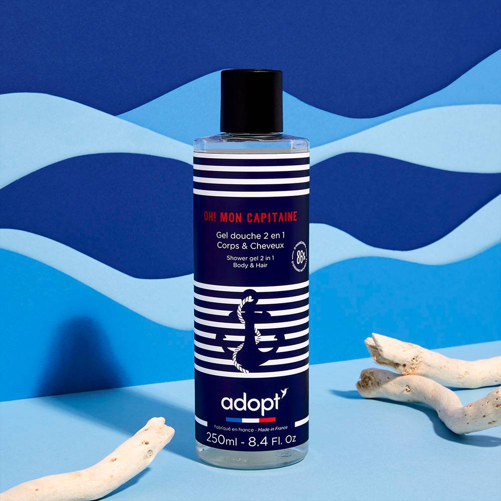 Oh mon capitaineGel douche 2 en 1 Corps et Cheveux 250 ml