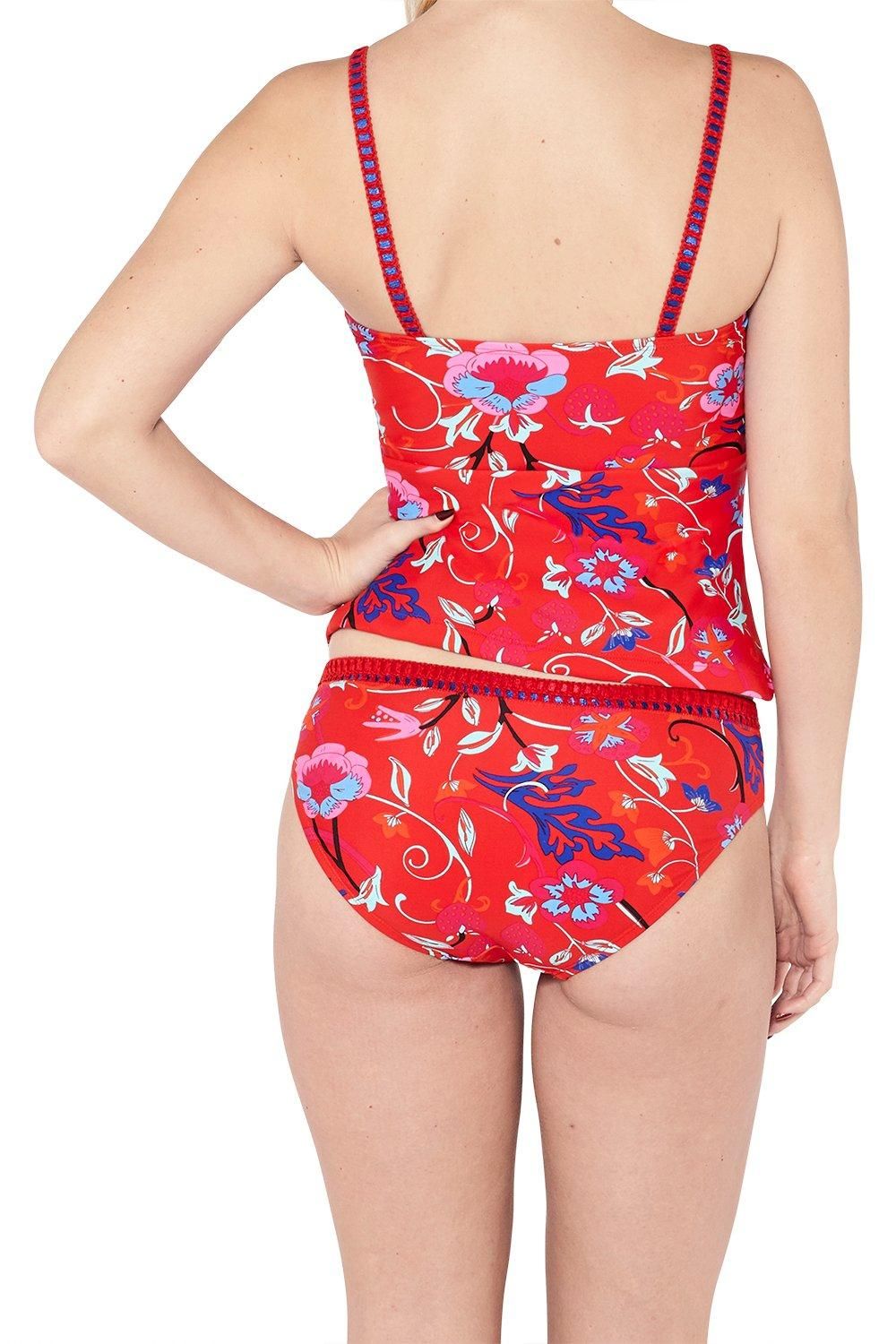 Beachcomber Blanket Stitch Tankini Top