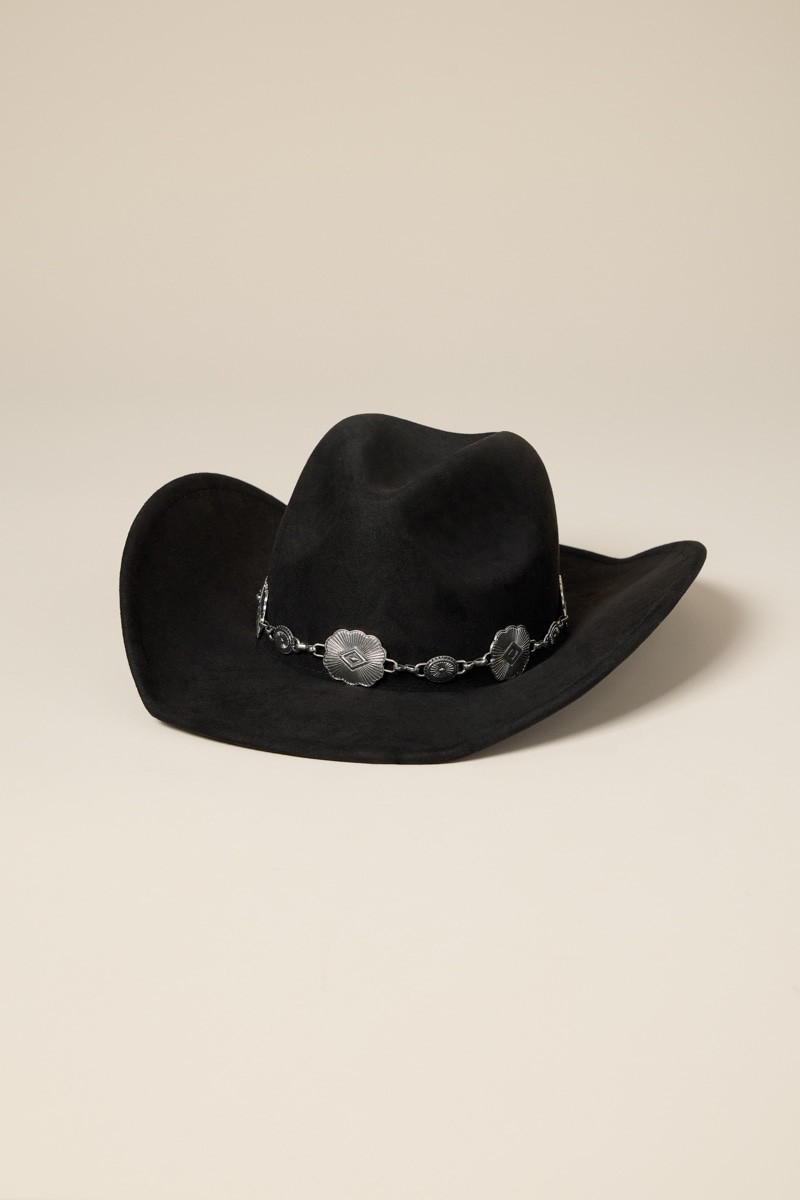 Ethel Chain Charm Cowboy Hat