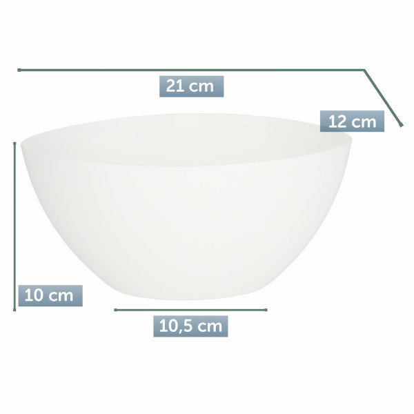 Doniczka Osłonka Donica Połysk Kolory Biała 21 cm