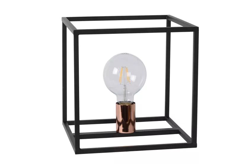 Lampa stołowaczarno-miedziana Arthur 1xE27x60W wys:25cm Lucide
