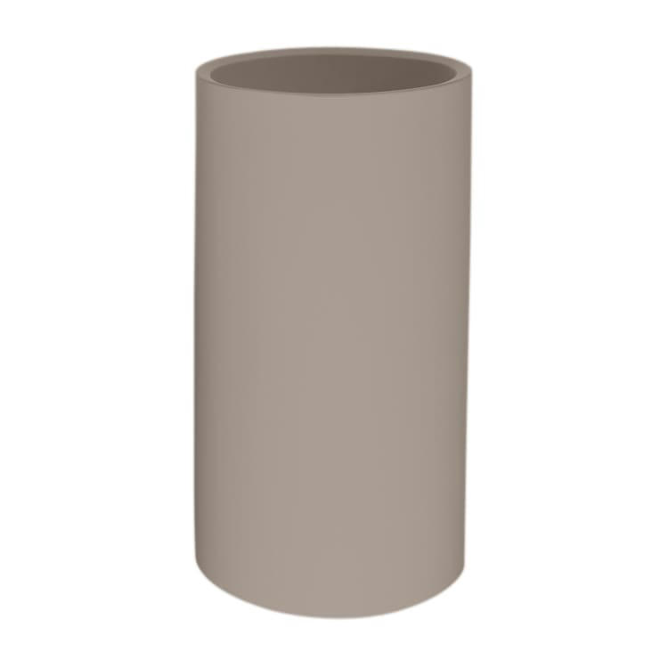 GIANO - Pot et porte-parapluie en résine recyclable gris tourterelle L32cm