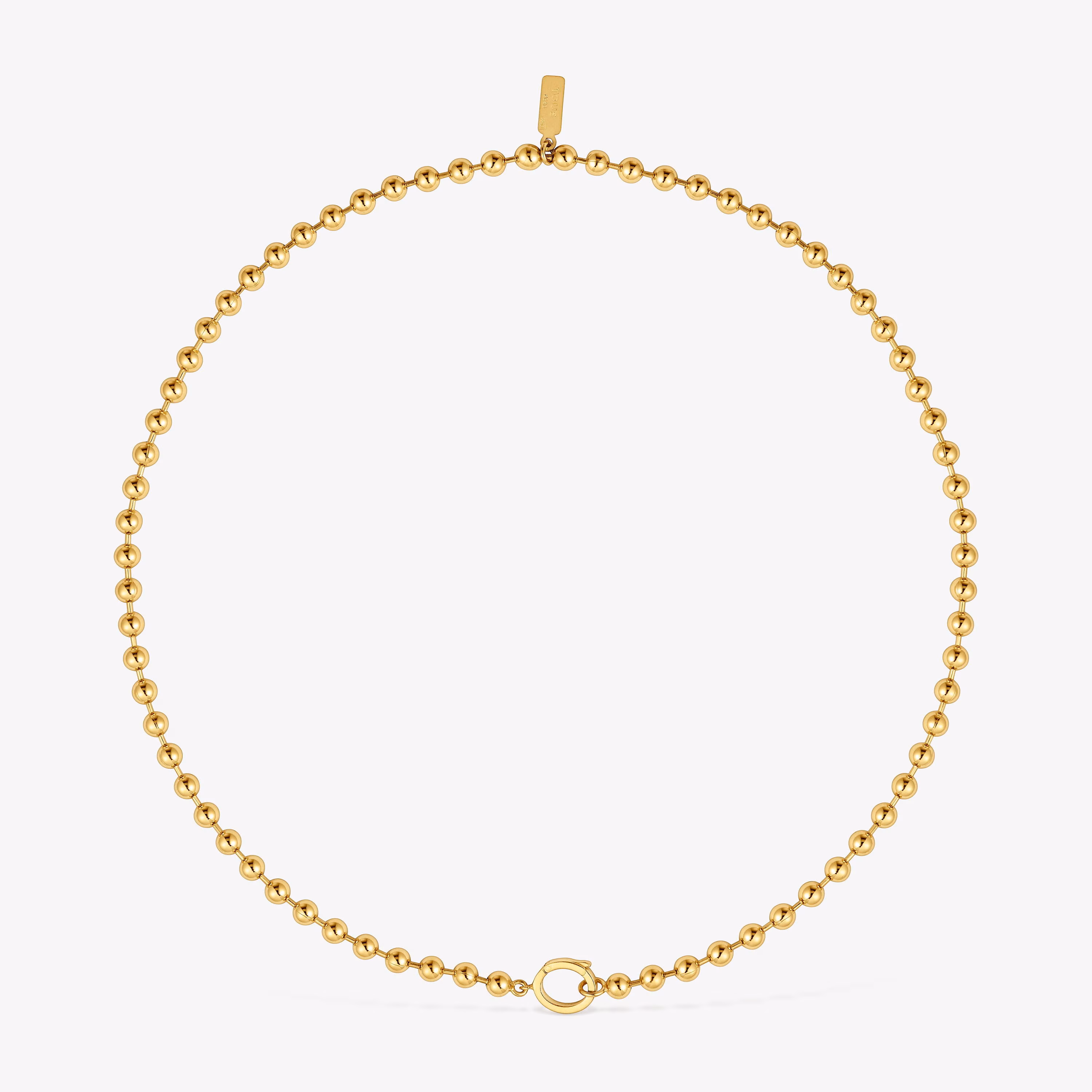 Collar cadena con baño de oro 18 kt sobre plata Sugar Party