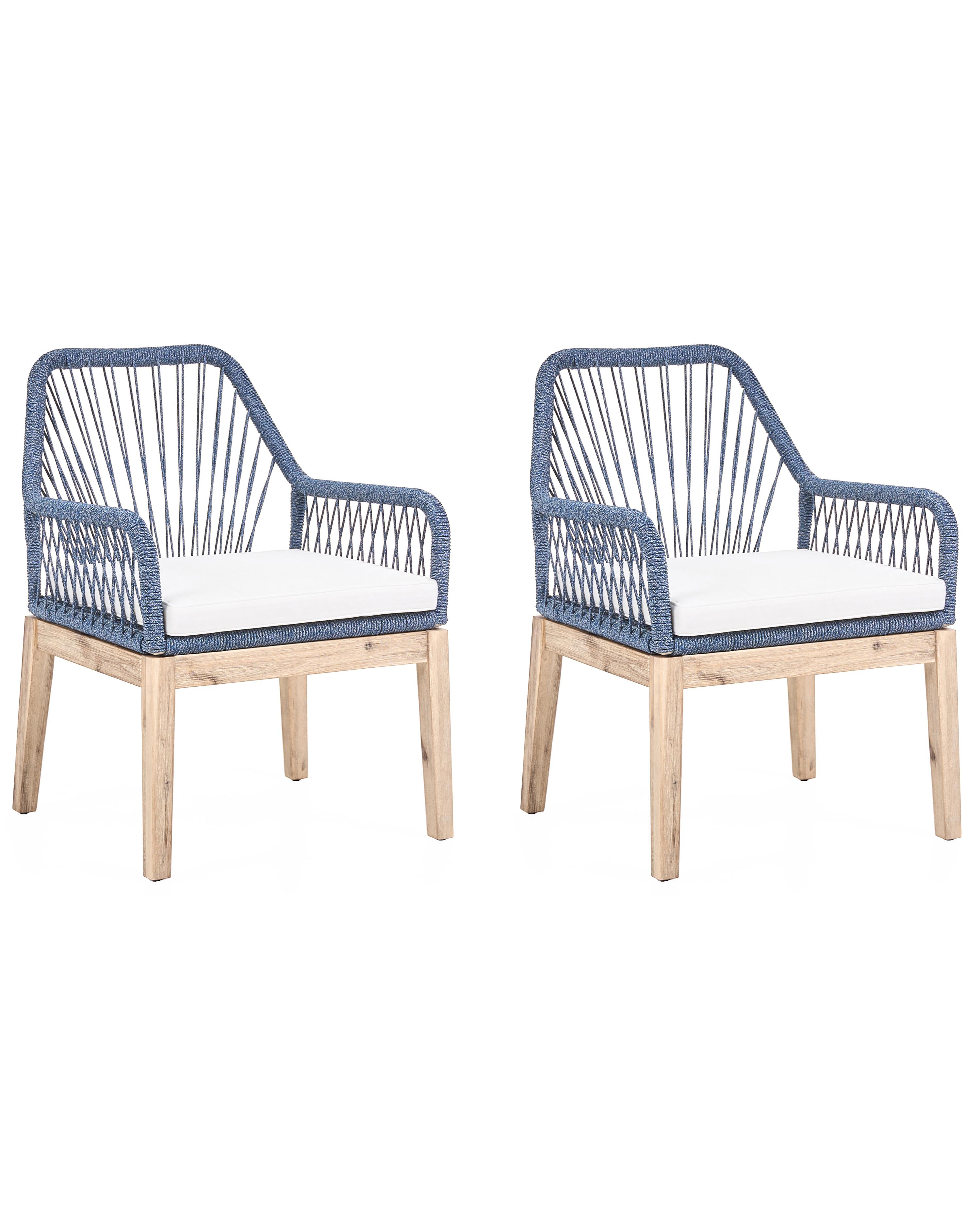 Garden Dining Set 6 Seater OLBIA Navy Blue