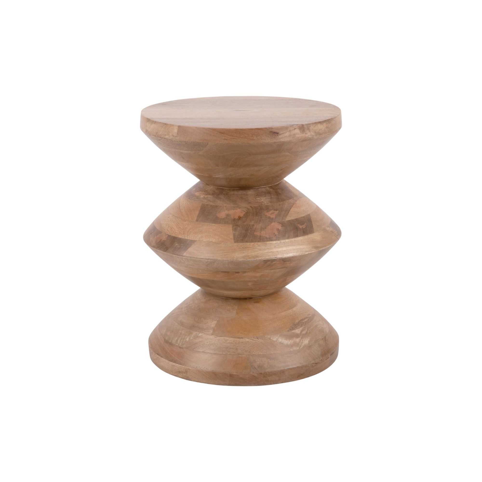Leitmotiv bijzettafel Totem - naturel - 35x35x46cm