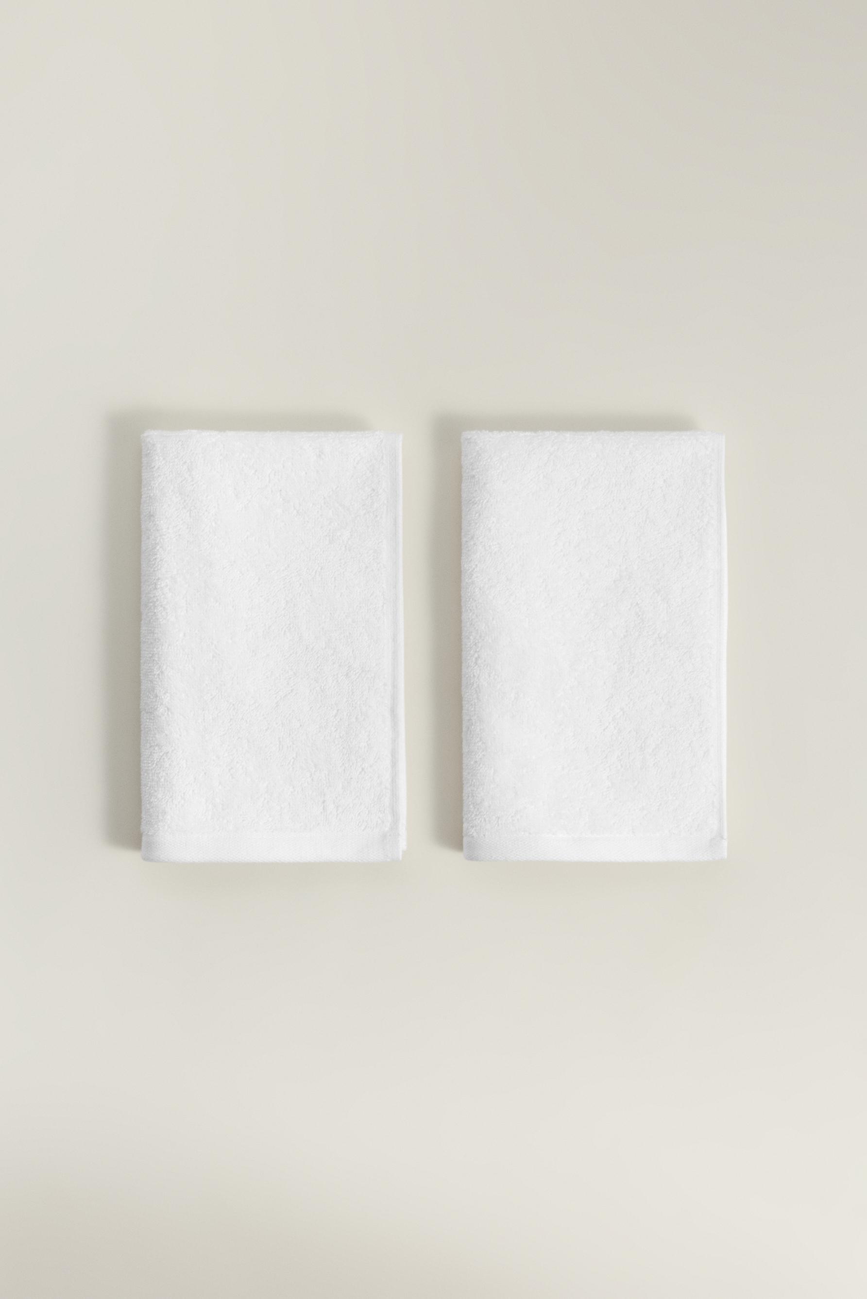 Pack 2 toallas tocador 50 x 30 cm