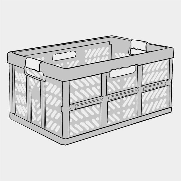 Klappbox »Ben«, BxHxL: 37 x 28 x 54 cm, Kunststoff