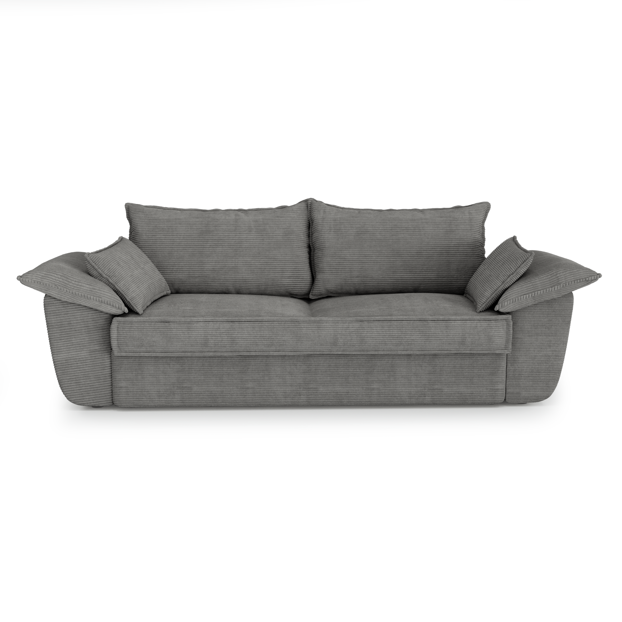 Rechte bank SASHA 3 personen Corduroy Antraciet grijs